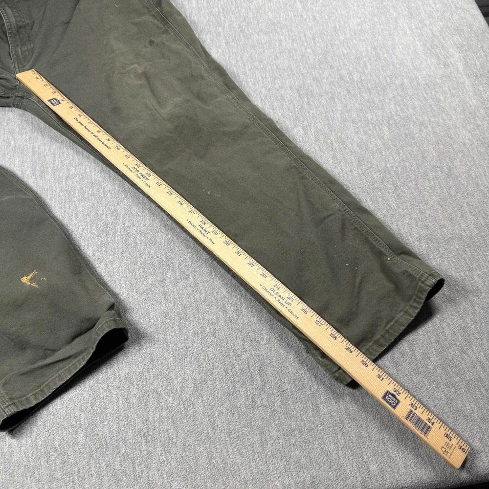 Ariat Pants Mens 40x30 Green Rebar M4 Relaxed Straight Canvas Work Utility Cargo